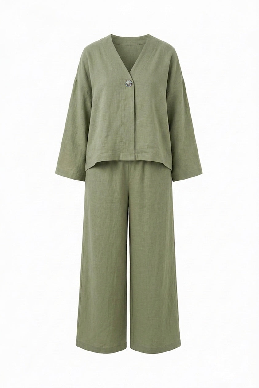 Olive Mist / Linen Set