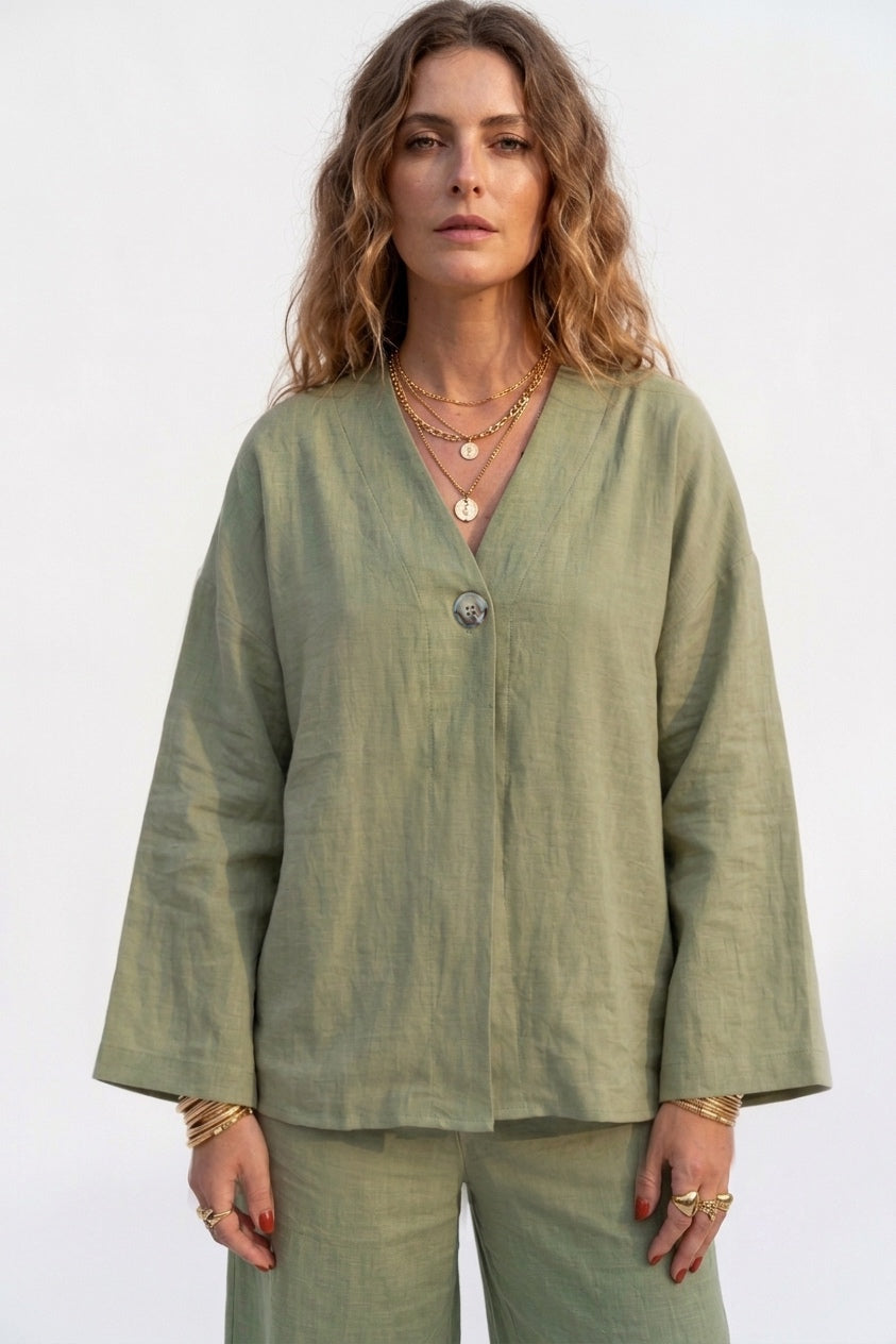 Olive Mist / Linen Set