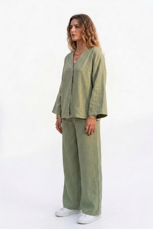 Olive Mist / Linen Set